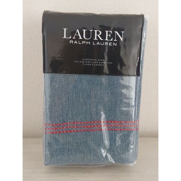 Ralph Lauren MAGGIE FLORAL Blue King Duvet Cover Sheet Set Euro Sham Bedding Set - Picture 13 of 16